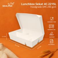 Gambar SEALPAK Lunchbox Kertas 4 Sekat & 5 Sekat Tebal Food Grade | ISI 25 Pcs | Ukuran M L | Polos - Sekat 4 M (Medium) dari SEALPAK Kota Administrasi Jakarta Pusat 3 Tokopedia