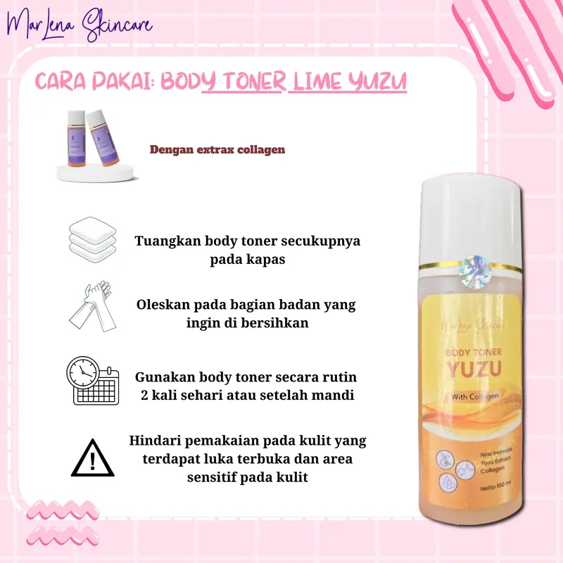 TONER LEMON YUZU WITH COLLAGEN  WHITENING BPOM 2