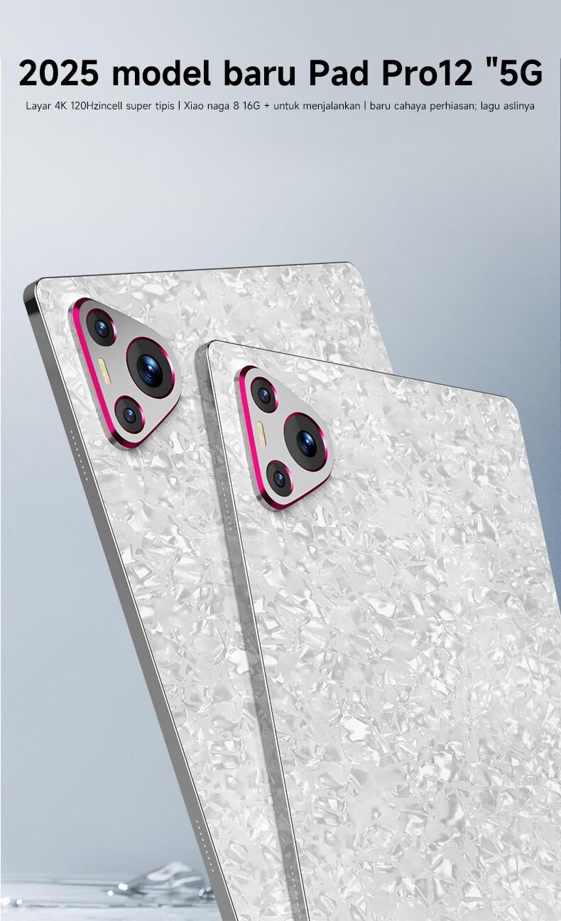 Miracle  2025 M66 Promax 11.8" Tablet [16GB+1TB]1Pengalaman Pro Layaknya PC|120Hz OLED RealColor tablet FullView Display l Ultra-tipi l Tablet cerdas HD l Hiburan Kantor Wifi Bluetooth Kamera Layar sat