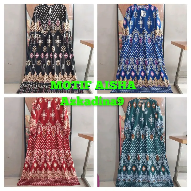 GAMIS HYGET  MOTIF TUMPAL MURAH BUSUI LENGAN KARET  BANYAK MOTIF Cantik Muslim Wanita Mewah Syari 7