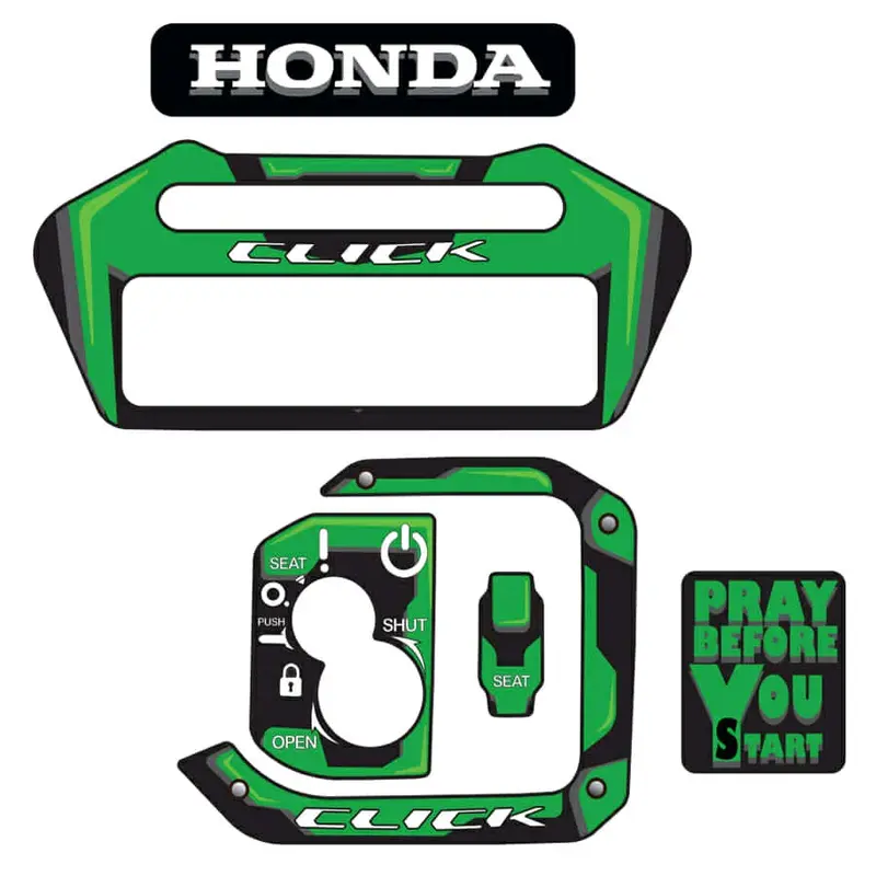 honda click v3 v4 key pannel sticker decals (not embrossed). - TikTok ...