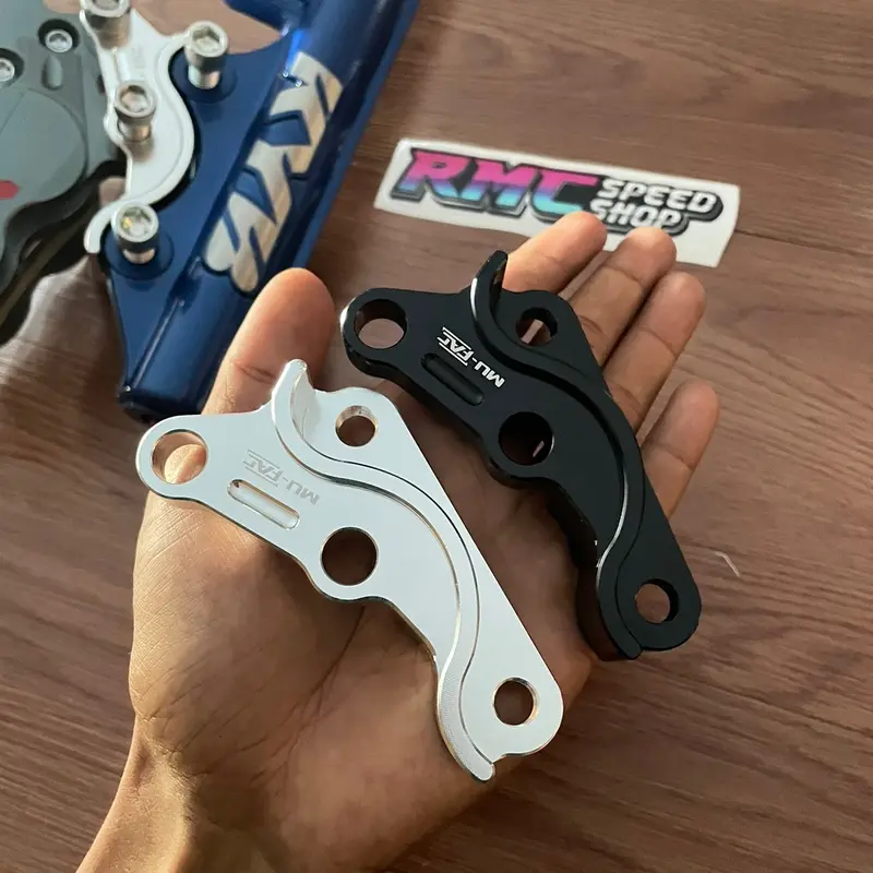 Breket kaliper 4 piston axial FizR jupiter ukuran 260mm 300mm / Breket kaliper Ktc brembo axial 4p fizR / Jupiter ukuran 260mm / 300mm alumunium 2