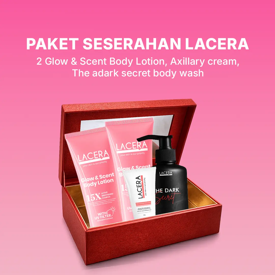 Paket seserahan(Axc + 2 Glow&Scent + Sabun Secret)