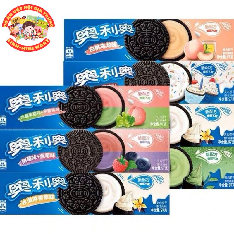 Bánh quy Oreo nội địa trung phiên bản mix vị cực lạ hộp 97g