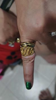 Product Review of Adira ring set buy 1 free 1-adjustable ring size-pure gold plated jewelry-durable-hypoallergenic-xypretty titanium  ring from D**s 2