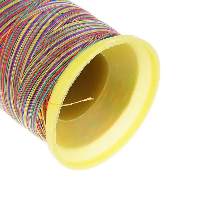 Sợi may Polyester, màu cầu vồng, 1200m mỗi cuộn, thích hợp cho quần áo Thủ Công 3