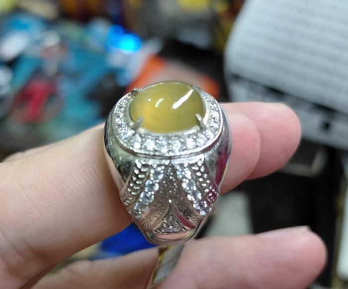 Gambar Cincin Natural Idocrase Bio Solar Aceh IDC036 Giwang Size Kantoran Mewah dari CNC phoneshop Kota Administrasi Jakarta Pusat Tokopedia