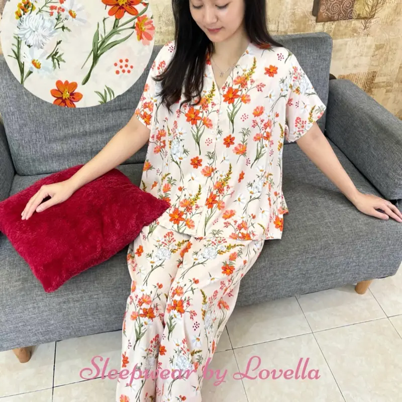 Lovella Sleepwear BIG SIZE Oneset Long Pants