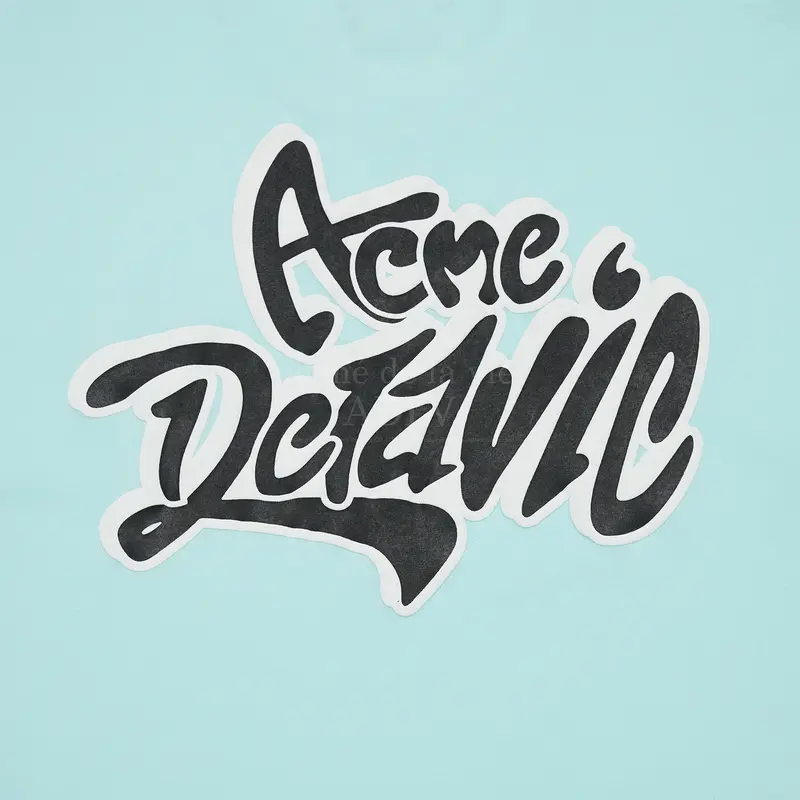 ADLV Graffiti Font Logo Short Sleeve T-Shirt (Overseas Exclusive) Mint - Kaos Oversize Wanita Pria Acme de la vie 3