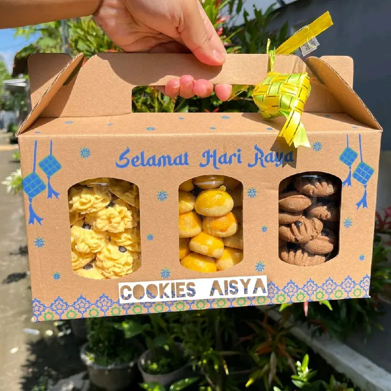 Paket hampers kue kering  homemade 3toples 600ml Cookies Nastar 0