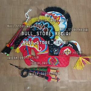 Kuda Lumping Kepang Jaranan Anak Gratis Pecut Cambuk Lidi Ukuran Tanggung