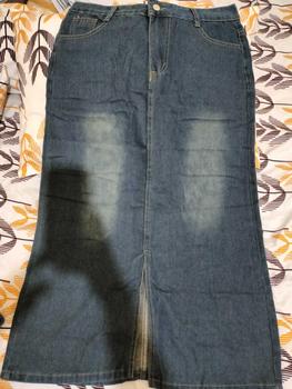 Product Review of 2212# Forking Denim Skirt Women Mid-Length High Waisted Hip Wrap Skirt from k**2 1