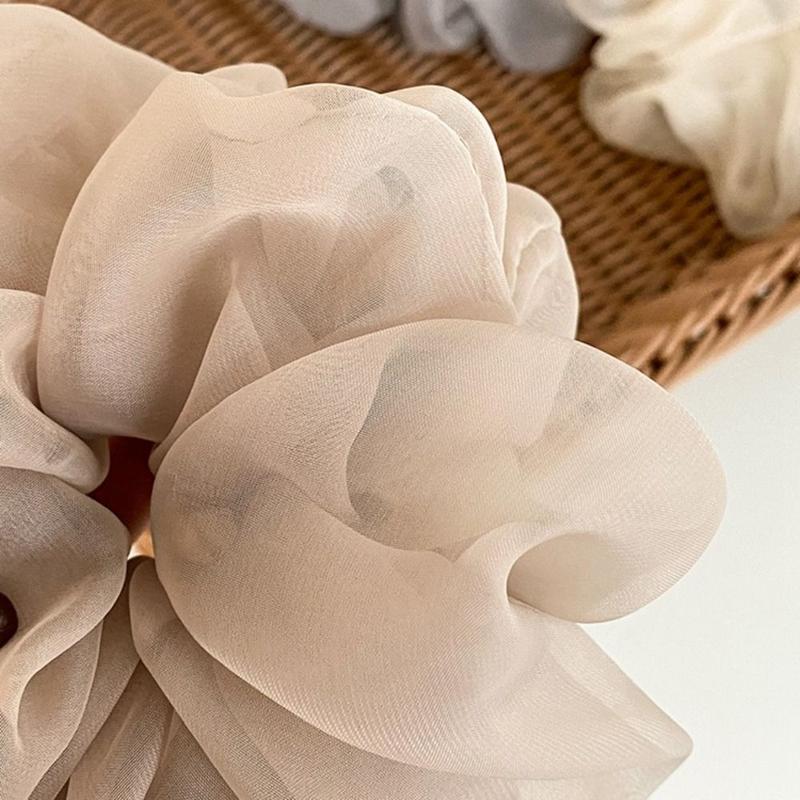 Product Introduction of Scrunchies Organza, Kích Thước Lớn Ngọt Ngào, Dây Buộc Tóc Co Giãn, Thích Hợp Cho Phụ Nữ Và Trẻ Em Gái, Dây Buộc Tóc Đuôi Ngựa, Lý Tưởng Cho Mùa Hè 15