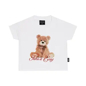 MRFM - CROP TEE WHITE - BEAR