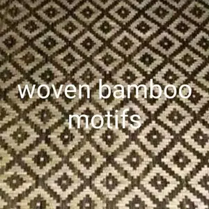 GEDEK BAMBU MOTIF 100 CM X 100 CM | BILIK MOTIF | ANYAMAN MOTIF FULL KULITAN TERMURAH BEST SELLER