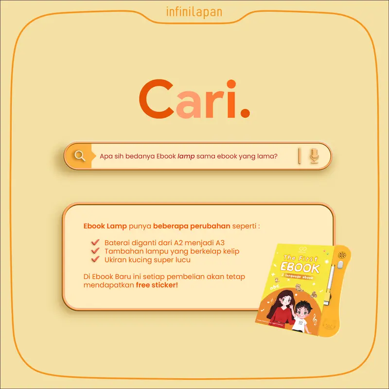 (PRODUK ASLI INFINILAPAN) Spesial! Buy 1 Ebook, Gratis Learning Card l! | Ebook Mainan edukasi anak yang interaktif | Mainan edukasi anak gambar bersuara | Mainan edukasi mesin pengenalan belajar kosakata bahasa inggris Toy Tulis 6