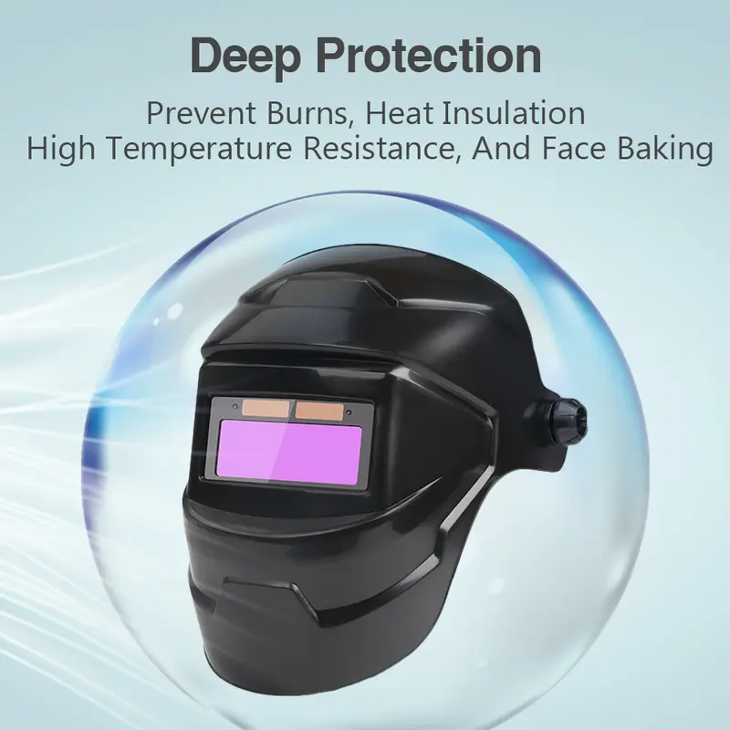 COD CLYNE Helm Las Otomatis otomatis fullface + Senter Led Auto Dimming Color Welding Helmet 4