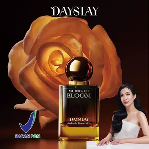 Parfum Floral Warm Woody Unisex BPOM - DAYSTAY Midnight Bloom 50ml 10ml Wangi Oud & Flower (Include Box)