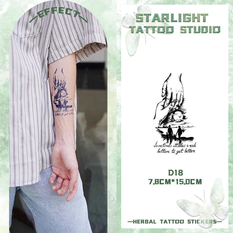 Miếng Dán Hình Xăm Tạm Thời, Thiết Kế Gia Đình Bốn Người, Lâu Trôi, Thích Hợp Cho Cánh Tay Và Các Bộ Phận Khác Của Cơ Thể, Giả, Kéo Dài Trong 15 Ngày, Cho Tự Do Hình Xăm, Cho Một Gia Đình Bốn Người.