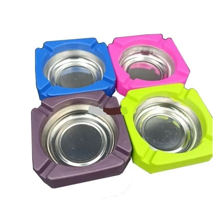 ASBAK WARNA Stainless Motif Variasi Kotak dan Bintang