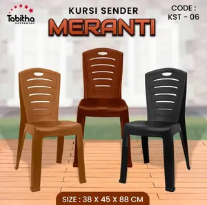 TABITHA KURSI PLASTIK SENDER MOTIF KAYU MAHONI MERANTI
