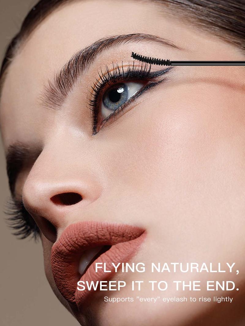 Product Introduction of Mini Brush Waterproof Mascara, Volumizing, Extending, Defining, Curling, Doubling, High Definition Mascara, Lengthened and Natural Looking Lashes, Black Brown Berry Blue four colors available 2