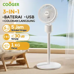 [EXCLUSIVE] COOGER 3 in 1 Kipas Angin Putih Premium USB Bertenaga Baterai Siap Saat Listrik Mati Outdoor & Traveling Bisa Dipakai Tanpa Listrik Isi Ulang Power Bank Suara Rendah Aman untuk Anak Angin Lembut Tidak Mudah Masuk Angin Hemat Daya