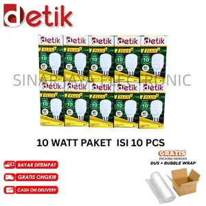 LAMPU LED TIPE 5,10,15,20,30,40 DETIK PLUS LAMPU LED CAPSULE HARGA EKONOMIS - CAHAYA PUTIH PAKET ISI 10 PC