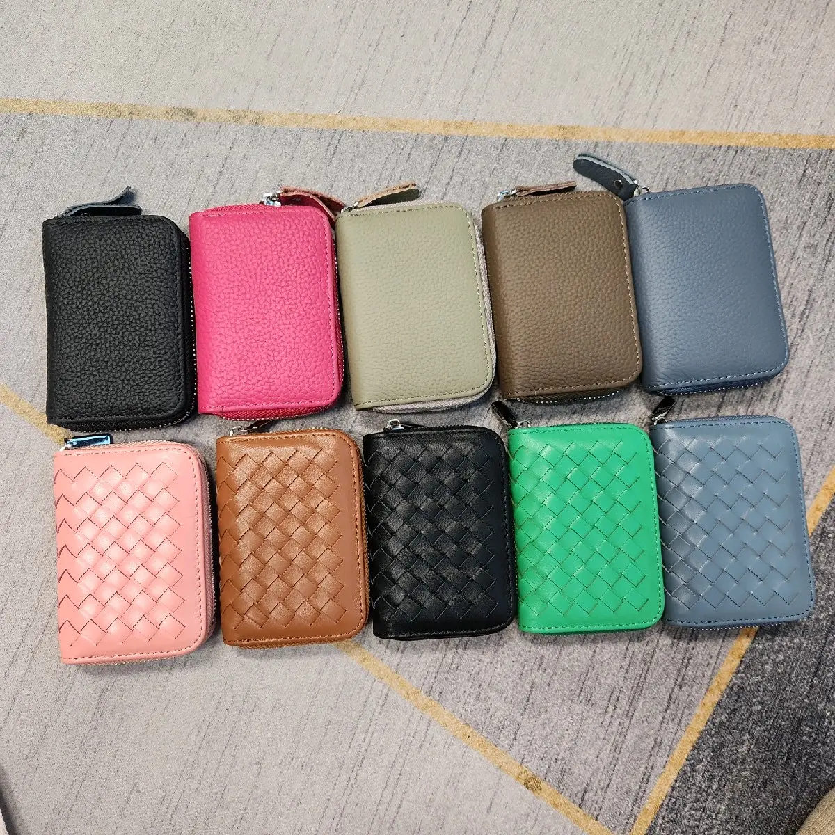 Geniune Leather Card Holder (Grainy/Lamb weave)