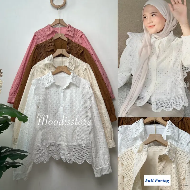 Moodis - Kyeopta Emroidery Top Kemeja Bordir Brukat 5
