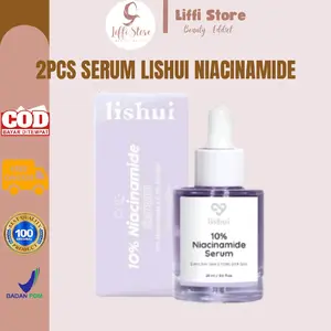 [SALE] 2Pcs Lishui Serum Niacinamide 10% Mencerahkan Kulit Wajah Memudarkan Bekas Jerawat Hitam BPOM