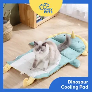 ONLY PETS Matras Alas Tidur Pendingin Anjing Kucing Bentuk Estetik Dinosaur Pet Cooling Pad Summer Sleeping Mat