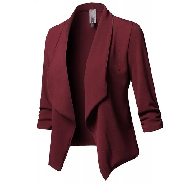 Blazer Scuba Korean Outfit Daily Wanita - Outer