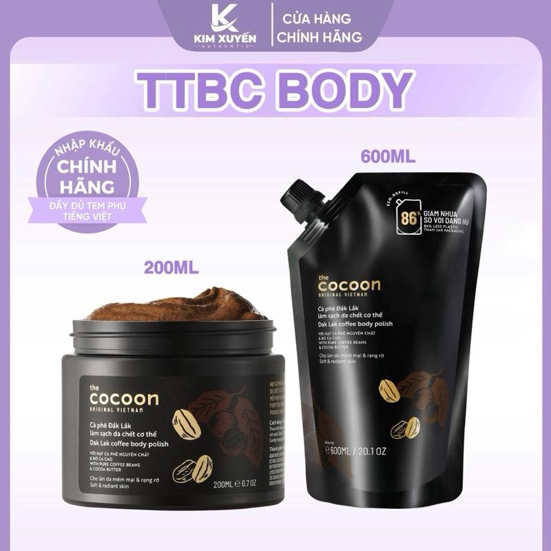 (Chính hãng) Tẩy tế bào chết cà phê Đắk Lắk Cocoon Dưỡng Body Nữ Dưỡng Da Body