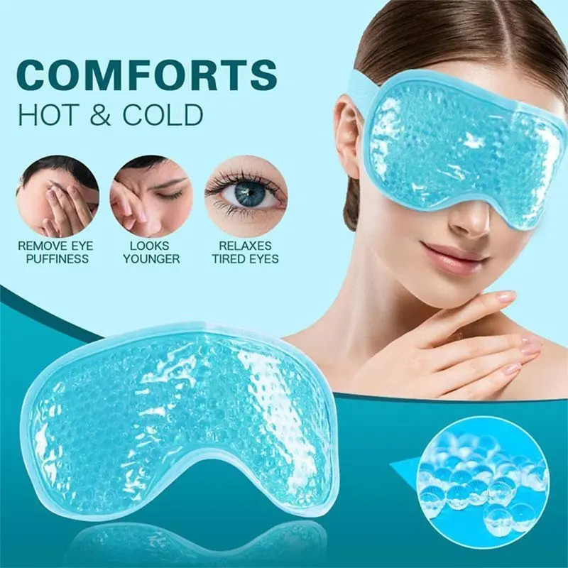 Hot & Cold Gel Sleeping Beads Eye Mask - Penutup Kompres Mata Panas & Dingin 0