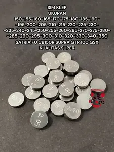 SIM KLEP PERBIJI UKURAN 150 155 160 165 170 175 180 185 190 195 200 205 210 215 220 225 230 235 240 245 250 255 260 265 270 275 280 285 290 295 300 310 320 330 340 350 SATRIA FU CB150R SUPRA GTR GSX NINJA 250 SCORPIO KUALITAS SUPER