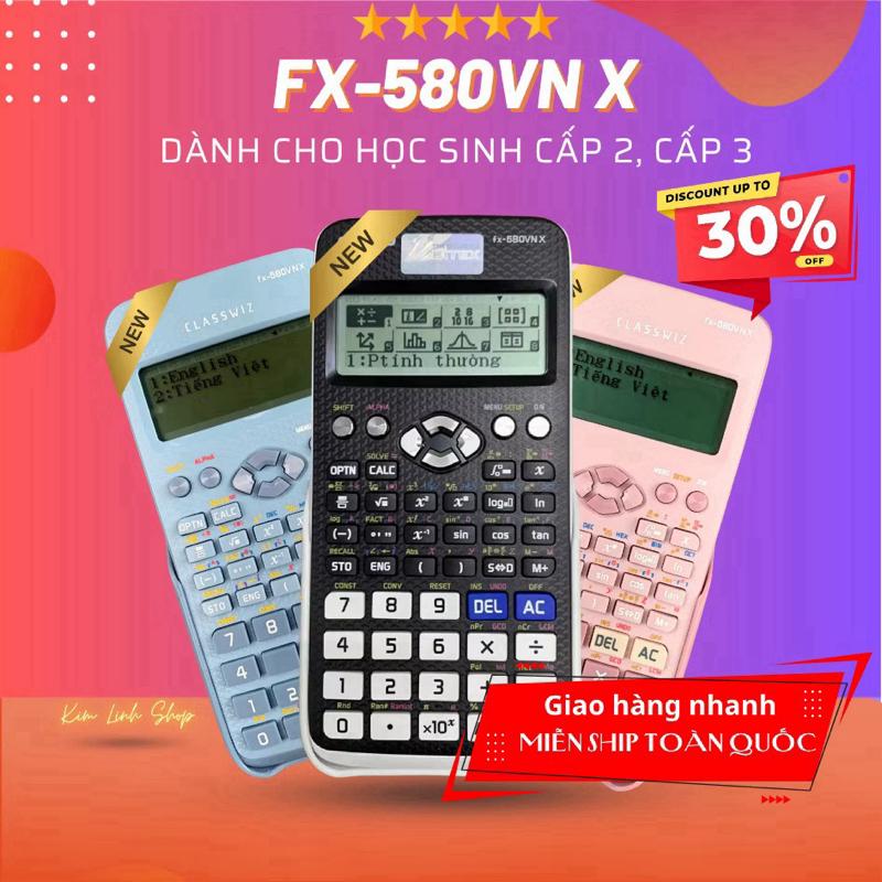 Máy Tính FX-580VN X Dành Cho Học Sinh Cấp 2 Cấp 3 Giao Hàng Nhanh Miễn Phí Toàn Quốc
