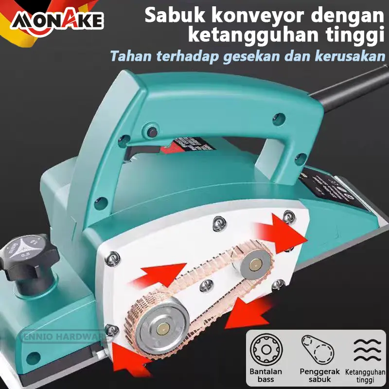 MONAKE Electric Planner Mesin Serut kayu alat plane Pasah Ketam MK1900B 3