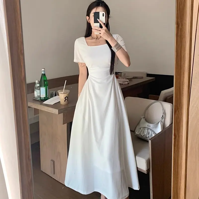 Hertha duga 8940 korean long fitted plain white dress for woman casual formal elegant plus size civil wedding dresses - TikTok Shop Philippines Hertha duga 8940 korean long fitted plain white dress for woman casual formal elegant plus size civil wedding dresses - TikTok Shop Philippines