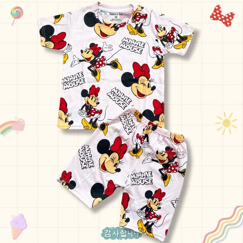 SETELAN FULLPRINT ANAK CEWEK CHIBI BAJU ANAK CEWEK SETELAN ANAK PEREMPUAN 1