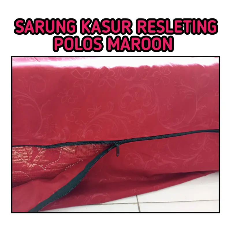 SARUNG KASUR RESLETING POLOS NO.1 180X200X20 BAHAN COTTON DISPERS 4