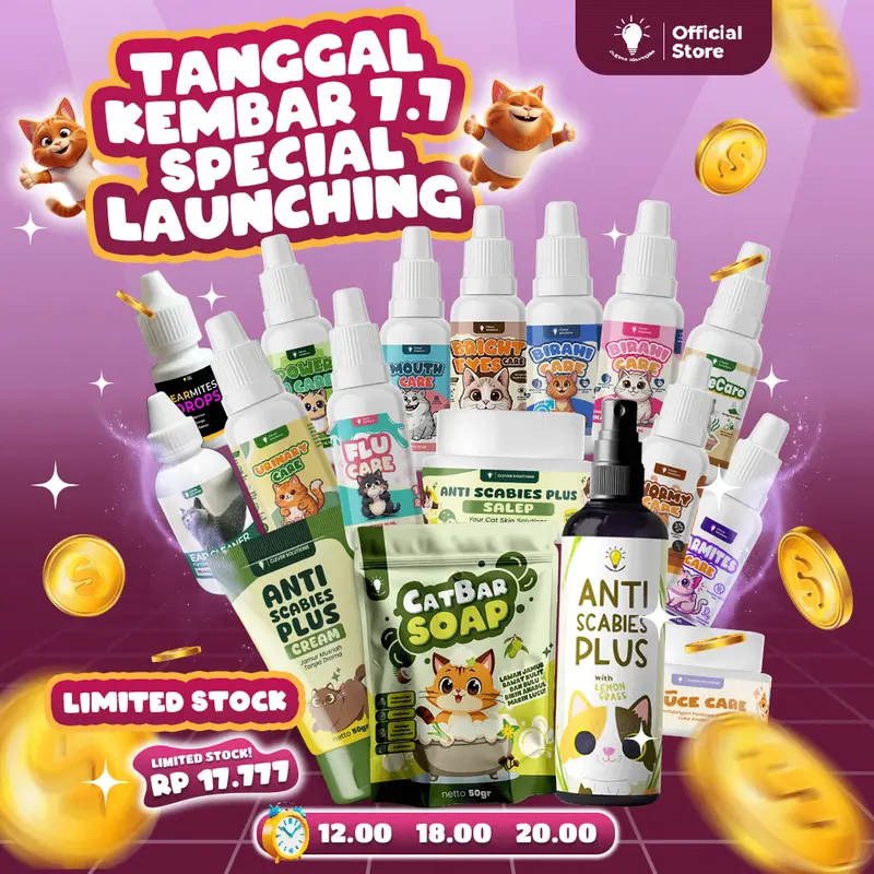 Clever Solutions - Promo Tanggal Kembar 07 Juli 2025, Diskon Lebih dari 80%, Stok Terbatas, Produk Kesehatan Anabul, Flashsale Kilat, Free Bubble Wrap, Pengiriman Aman 0