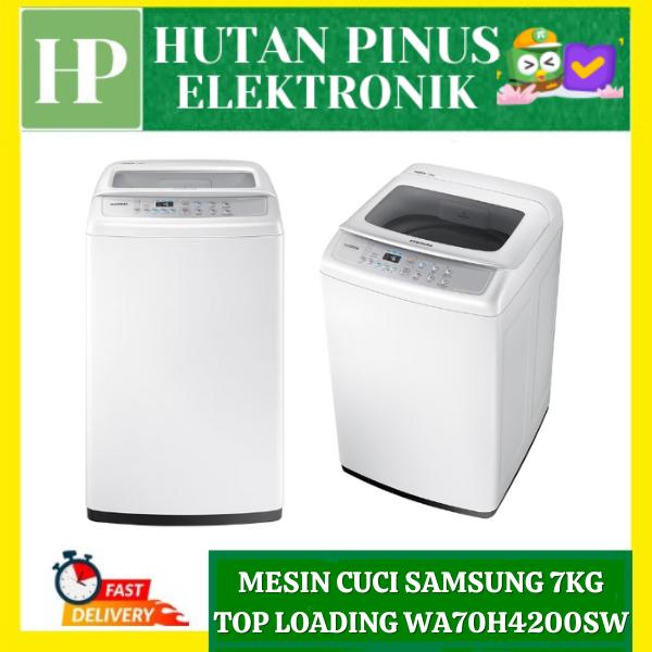Gambar MESIN CUCI SAMSUNG WA70H4200SW TOP LOADING 7KG WOBBLE DIAMOND DRUM dari Kreasi Elektronik Kota Administrasi Jakarta Barat Tokopedia