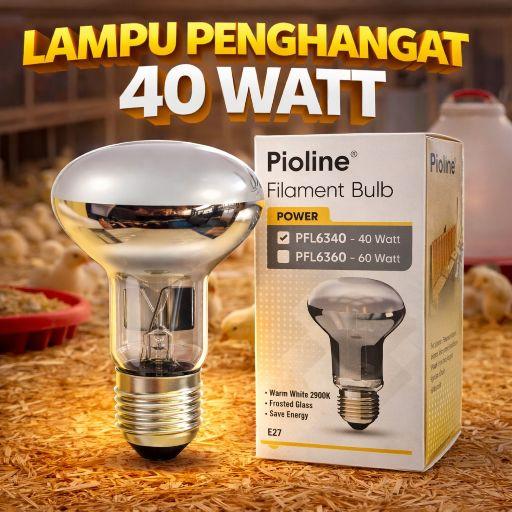 Lampu Penghangat Unggas 40 Watt Anak Ayam Hangat Tumbuh Cepat HINOMARU