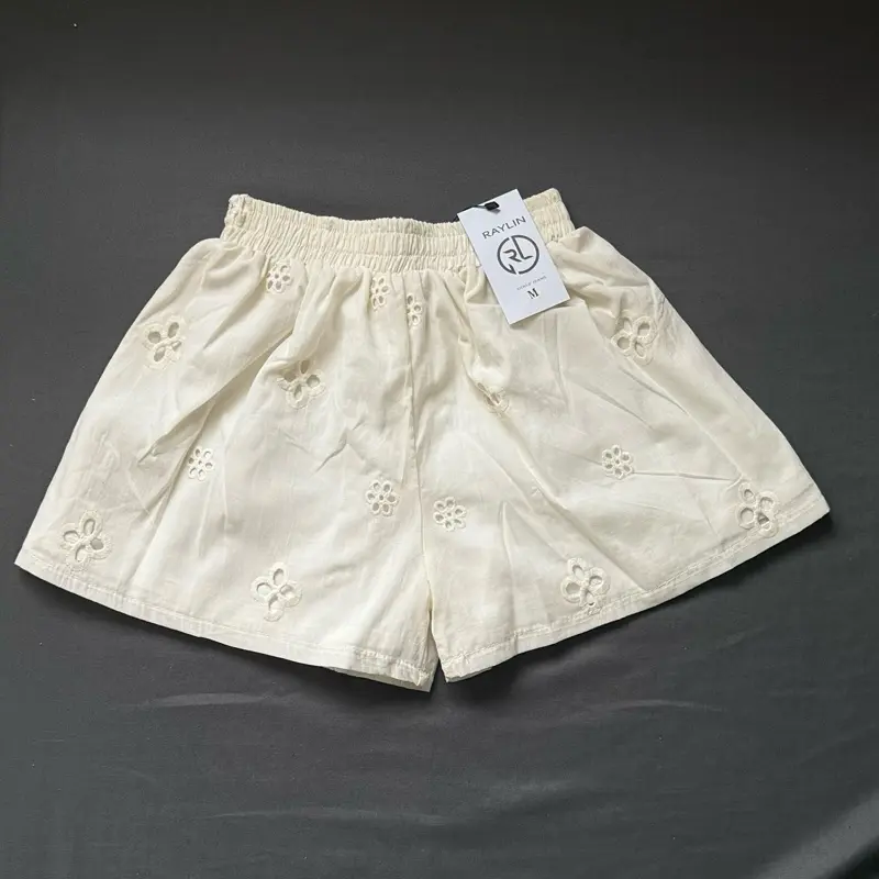 [DEAL MỞ BÁN]Quần short nữ 2 lớp cạp chun ống rộng, quần đùi chất thô boi N28 4