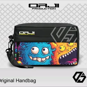 Tas Tangan Pria Clucth Motif Printing kekinian/Tas Slempang Cowok Terbaru 2024 Waistbag Hitam tas dada tactical clutch sling bag