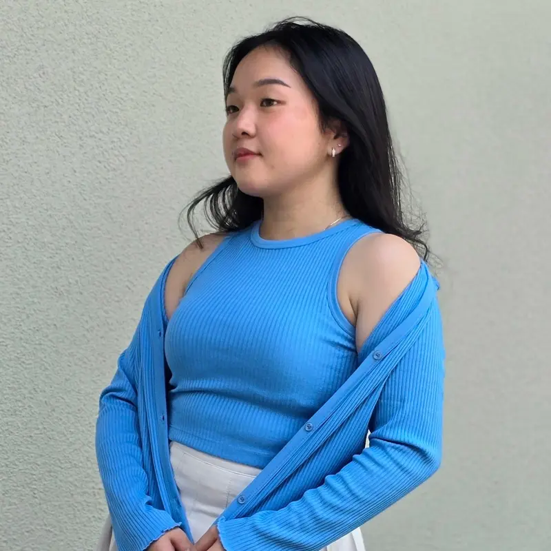 Lexy Fashion - Ahyeon Racer Rib Crop Tank Top Atasan Singlet Basic Polos Stretch Wanita Murah croptop remaja teng 5