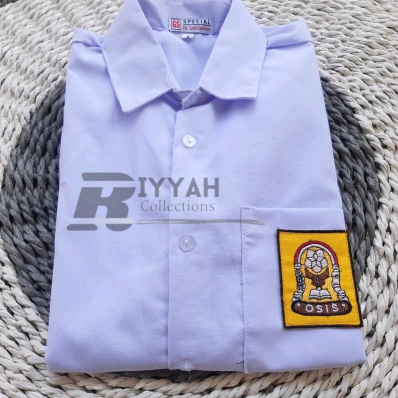 seragam sekolah baju SD,SMP/MTS/SMA/SMA lengan panjang kain oxford sablon bordir Kerja Pendek Safety Pria Wearpack Coklat 6