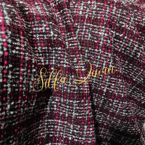 Kain Bahan Rajut Pure Wool Italy / Bahan Blazer Wool Rajut, Bahan Tebal (Harga 0,5 Meter)