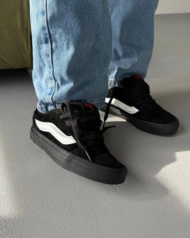Flash Sale Sepatu Van Knu Skool Black Stripe White Original 36-43 Free Box 5